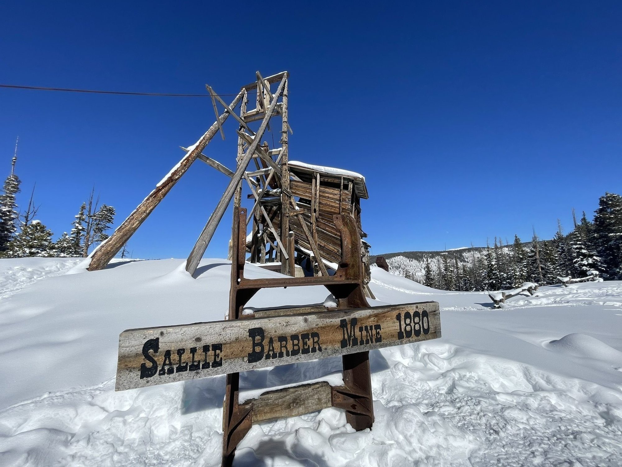 Sallie Barber Mine Hiking Trail in Breckenridge, Colorado